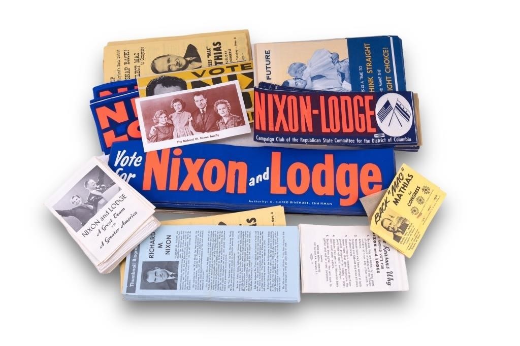 Nixon-Lodge 1960 Campaign Ephemera