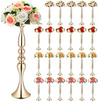 $166  24 Pcs Rtteri Metal Flower Stand, 20In, Gold