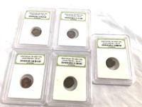 5 ancient Constantine The Great Era coins