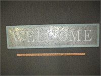 WELCOME 4ft Embossed Metal Nostalgia Sign
