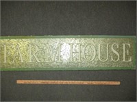 FARM HOUSE 4ft Embossed Metal Nostalgia Sign