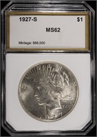 1927-S PEACE DOLLAR PCI CH BU