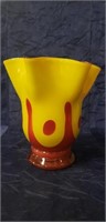 (1) Glass Vase (9.5" Tall)