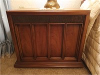 Pecan two-door nightstand 24x27x16