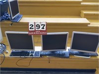 3ea. Monitors and Keyboards