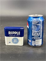 VINTAGE ADVERTISING RIPPLE CIGARETTE POCKET TIN