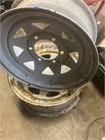 2 Trailer Rims 15" One is brand new 6 lug