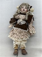 Franklin heirloom porcelain face doll