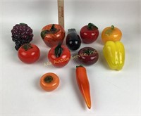 Glass Vegetables and Fruit