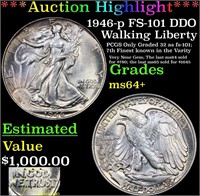*Highlight* 1946-p FS-101 DDO Walking Liberty 50c