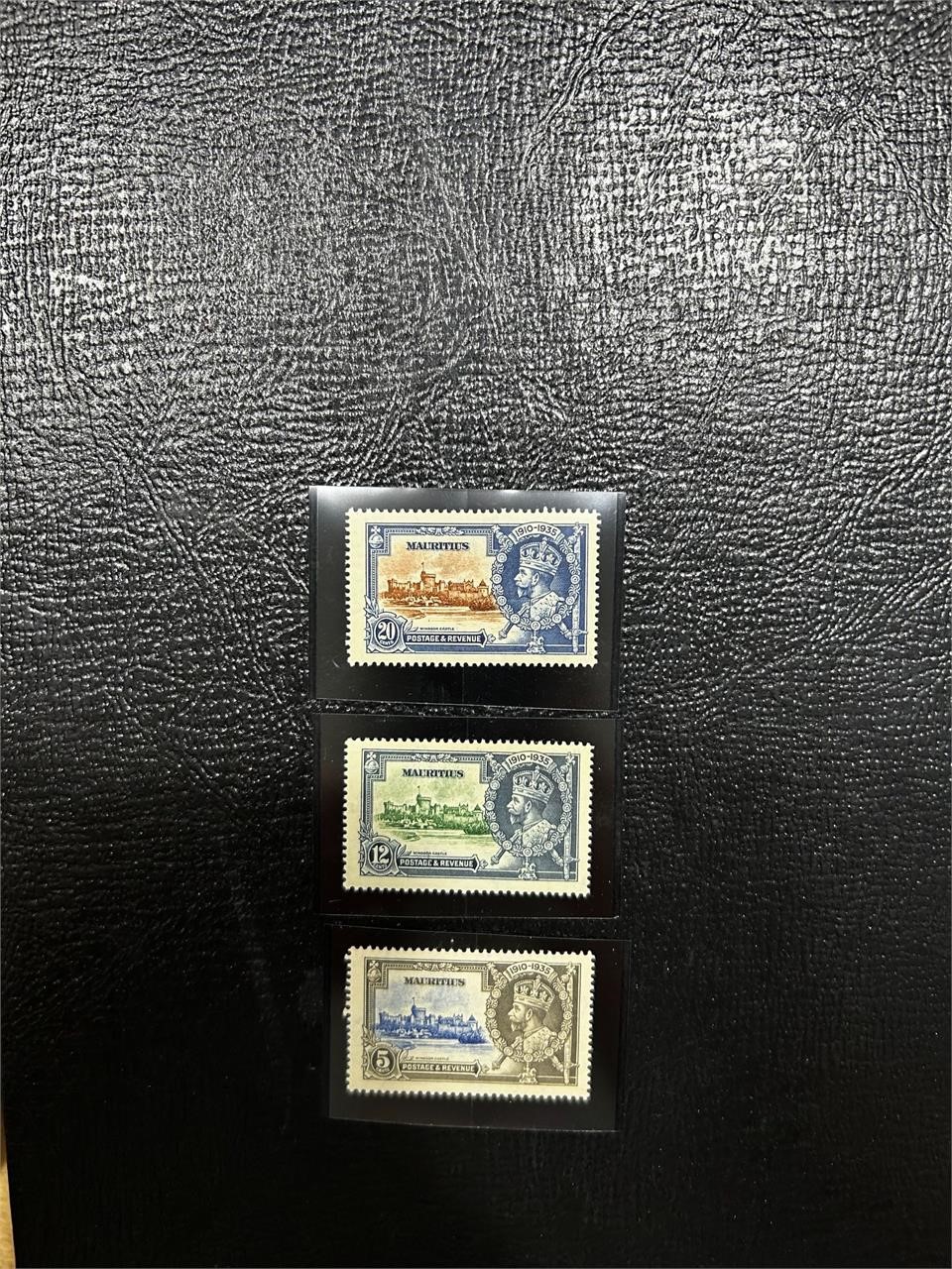 (3) Lot of 1935 British Mauritius Stamps