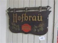Hofbrau Beer Sign-Plastic