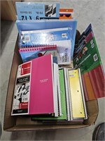Note books, clip boards, school supplies