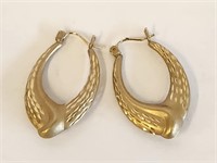 14K Gold Pierced Earrings 1.7 Grams