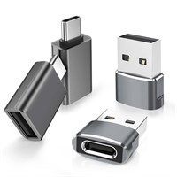 Elebase 4Pack USB to USB C Adapter with C Male to