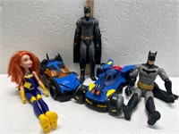 Bat man & Bat girl plus vehicles