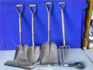 shovels and fork