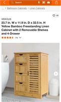 Freestanding linen cabinet
