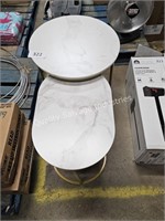 2pc accent table (damaged)