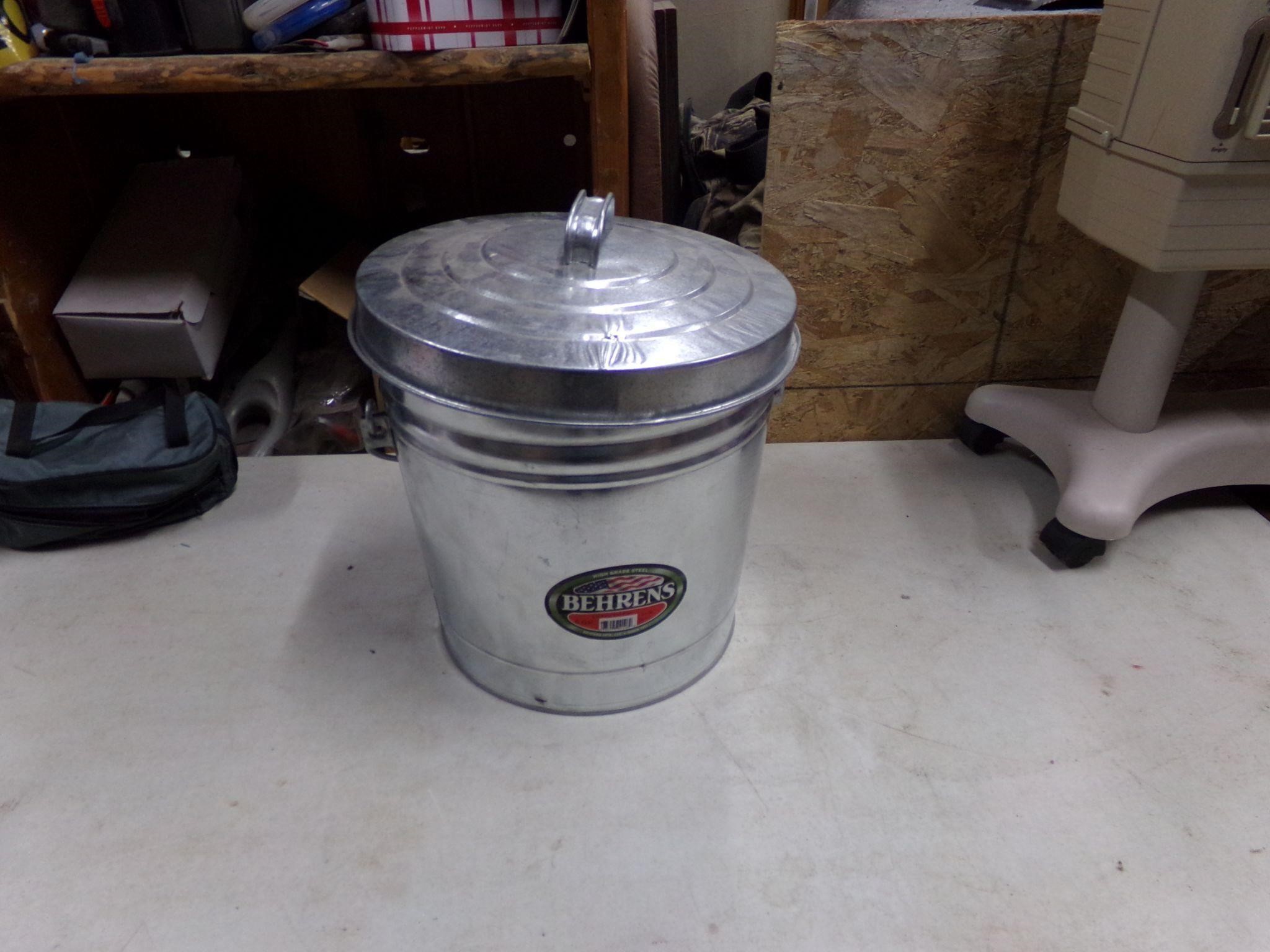 5gal Galvanized bucket and lid