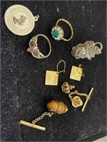 Jewelry Lot Sterling and Unmarked Jewelry
