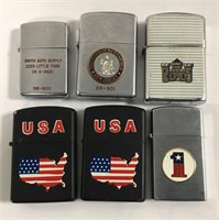 Group Of 6 Misc. Lighters