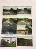 Eight Bridge postcards from around ST. THOMAS.