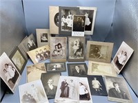 Antique photos cabinet cards and more