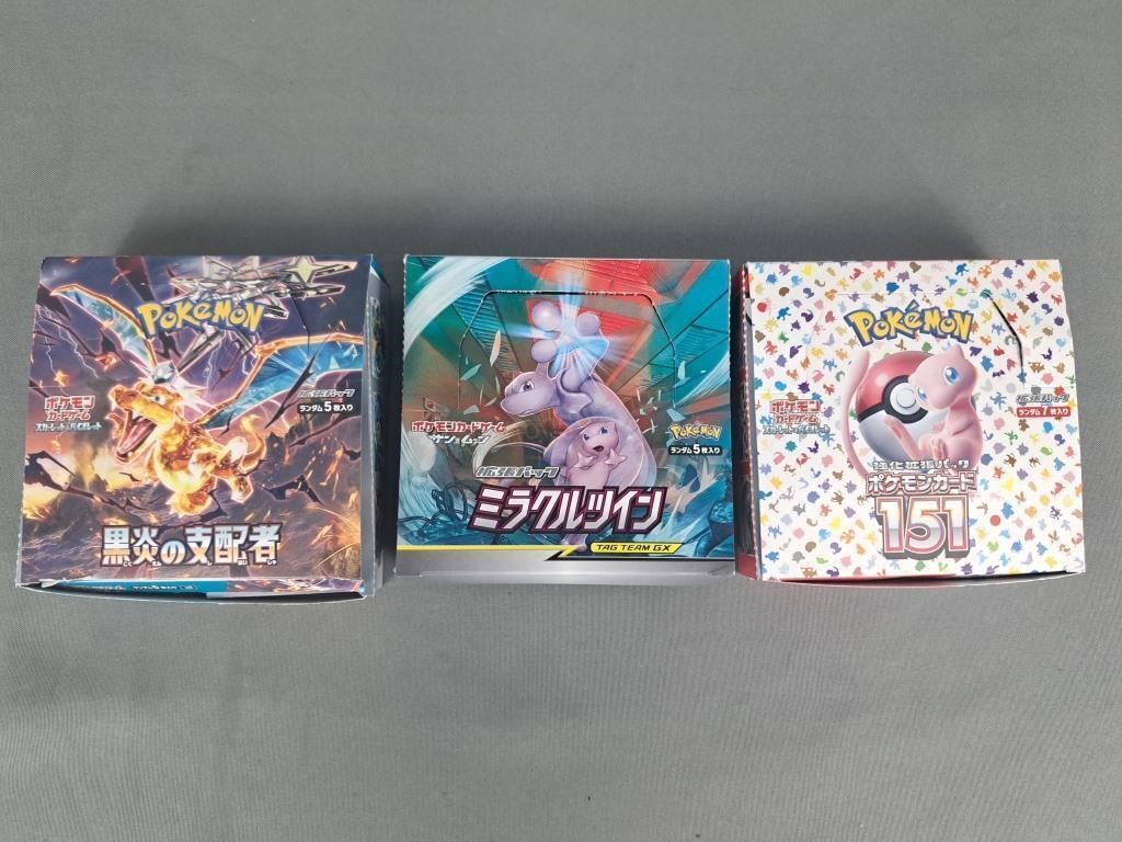 3 Boxes Of Pokemon Cards - Some Japanese
