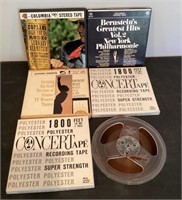 Group of reel to reel tapes