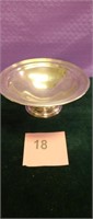 Small Footed Silver Plated Bowl or Serving Piece