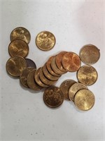 (20)  2000 $1 coins