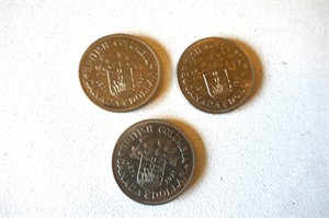 British Columbia 1871 - 1971 Silver Dollars