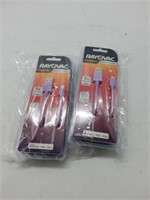 4 purple rayovac lightning cable