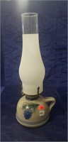 (1) Oil Lamp w/ Pottery Base