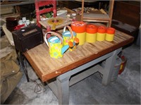 TABLE W/ CONTENTS FIRE REPORTER CHILDS CHAIR ETC