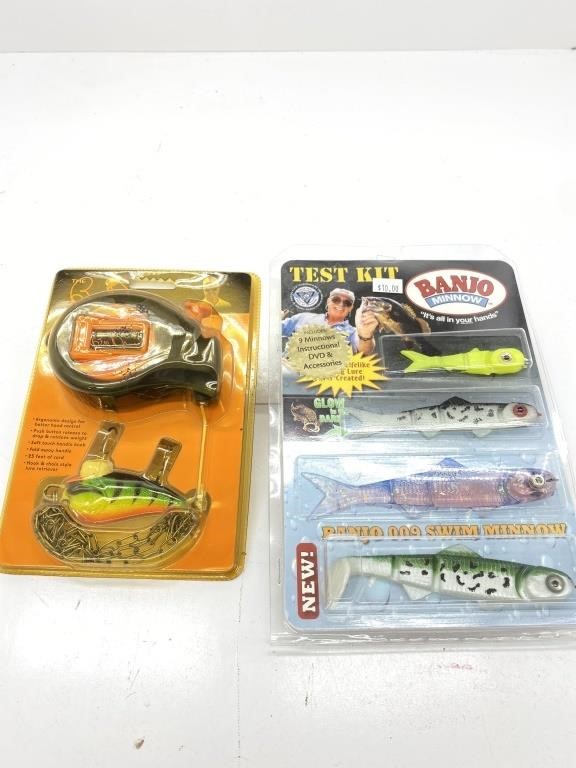 Fishing Lurers and a Bill Dance lure retriever