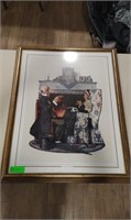 Framed Tea for Two Norman Rockwell Art Print, 25