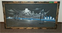 Wall Decor - Oil and Felt Art. 48.5"x26"