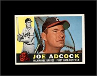 1960 Topps #3 Joe Adcock EX to EX-MT+
