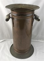 Brass Umbrella Stand with Delph Handles