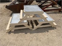 3pc Chick-Nic Tables- Chicken Feeders