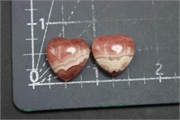 2, High Quality Rhodochrosite Cabochons