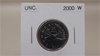 2000 W Canadian Quarter Out Of Mint Set