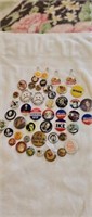 48 buttons campaigning  for president and others