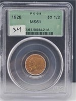 1928 $2.50 Gold Indian PCGS MS 61