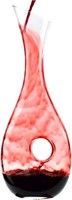 BOQO Red Wine Decanter, 1.2 Liter Crystal Glass Ca