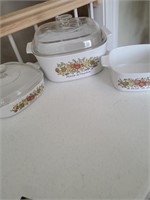 Vintage Corning Ware "Spice of Life" Covered Cas