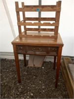 Singer Sewing Machine/Table & Wine Rack