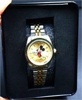 Mickey Mouse watch in org tin